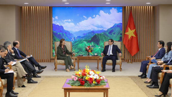 Toda la agenda de Mondino en su gira asiática la_canciller_fue_recibida_por_el_primer_ministro_de_vietnam